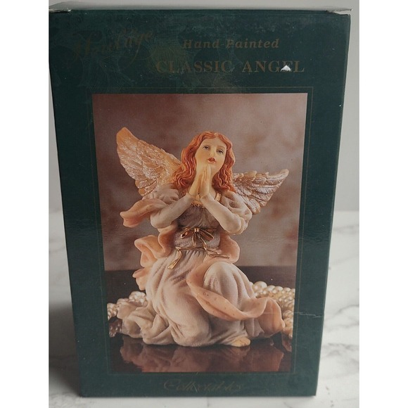 Heritage Classics Angel Long Lasting Beauty Hand Painted Resin Figurine R1454BB7 - Picture 1 of 2